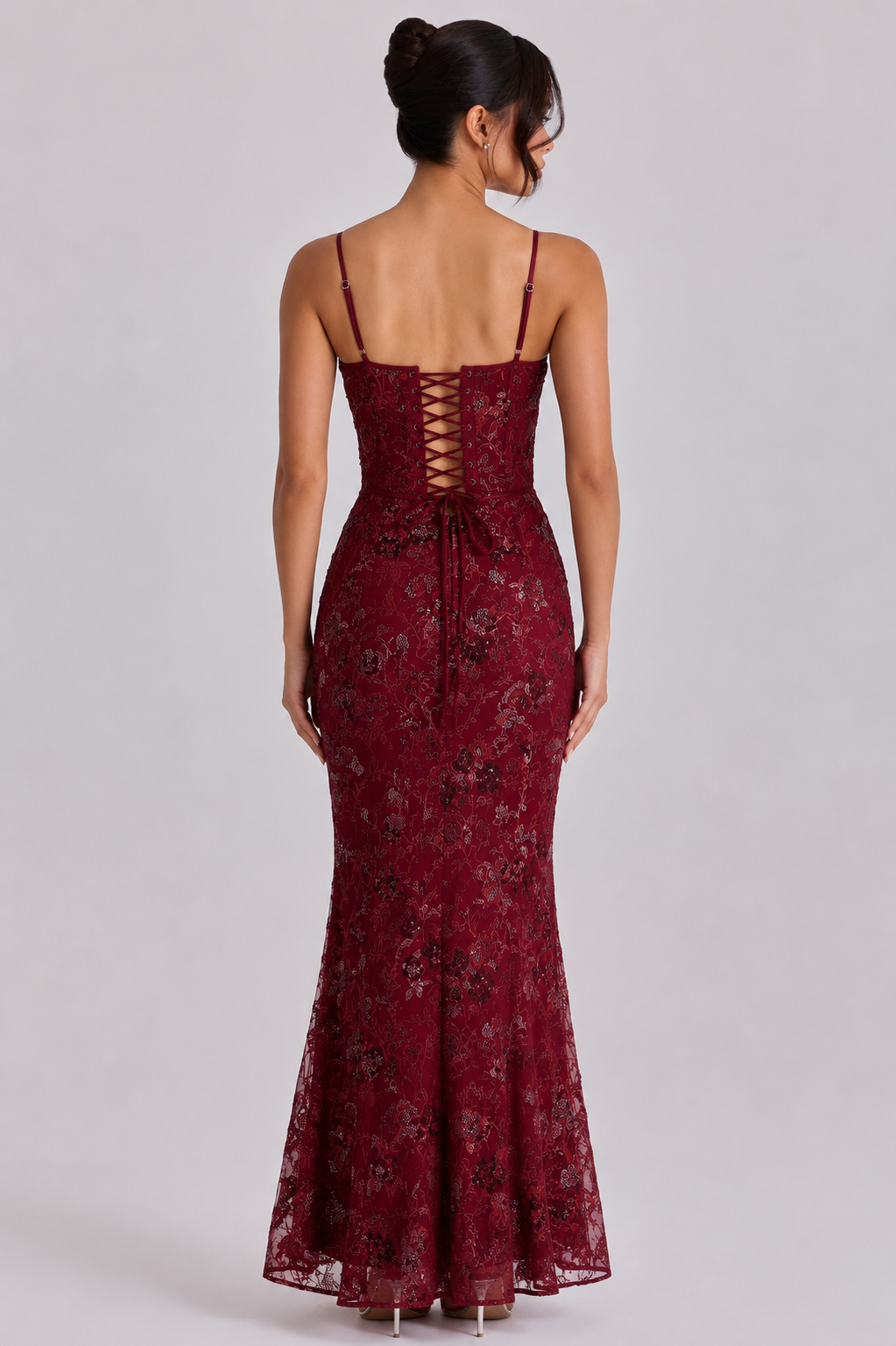 Almara | Vestido Maxi Corsé Bordado a Mano