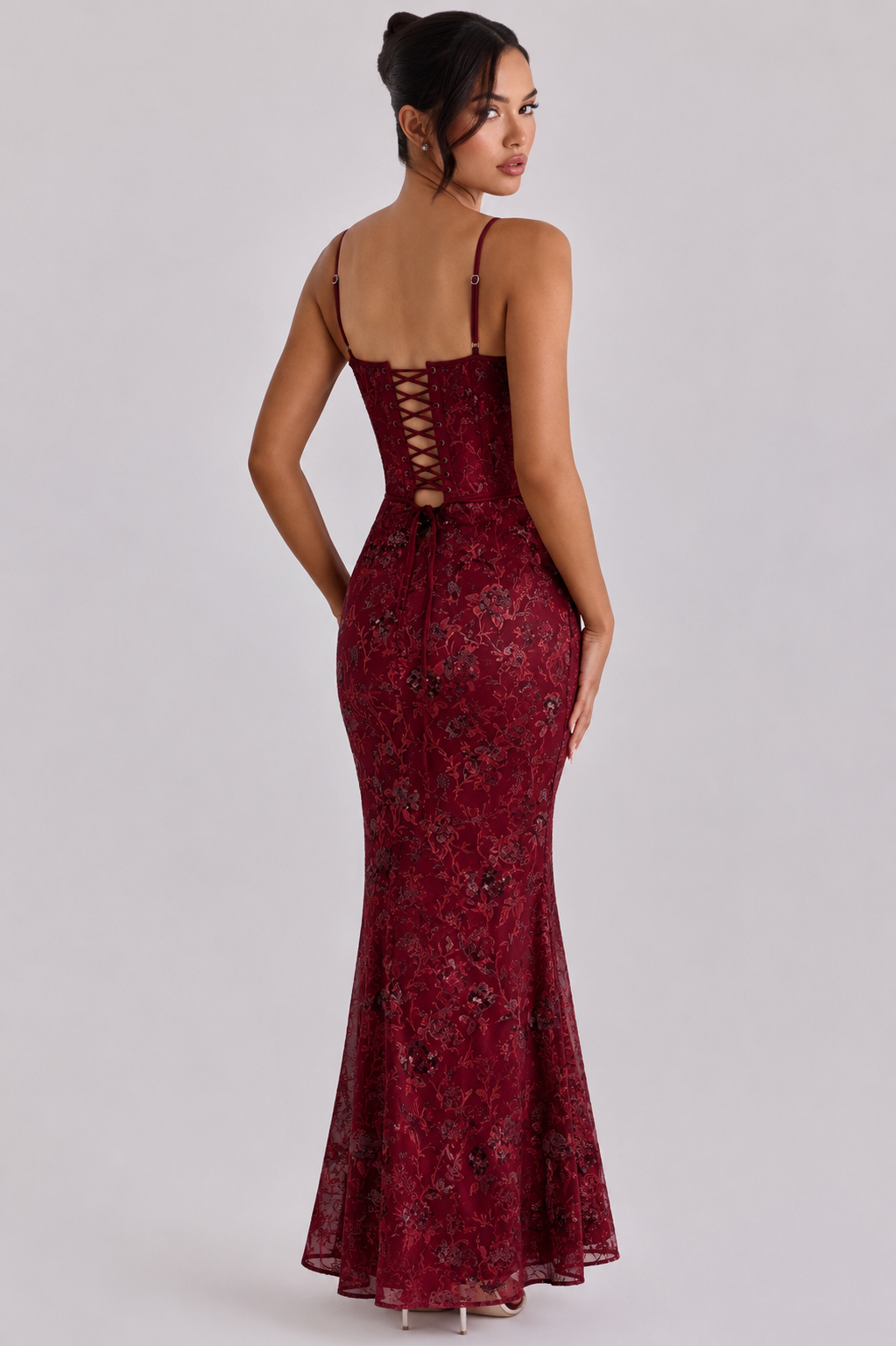Almara | Vestido Maxi Corsé Bordado a Mano
