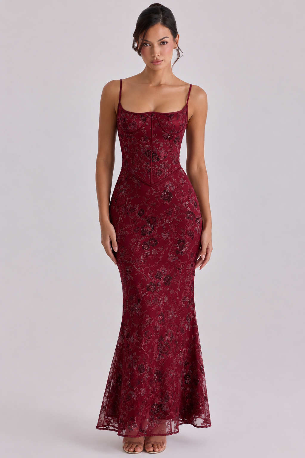 Almara | Vestido Maxi Corsé Bordado a Mano